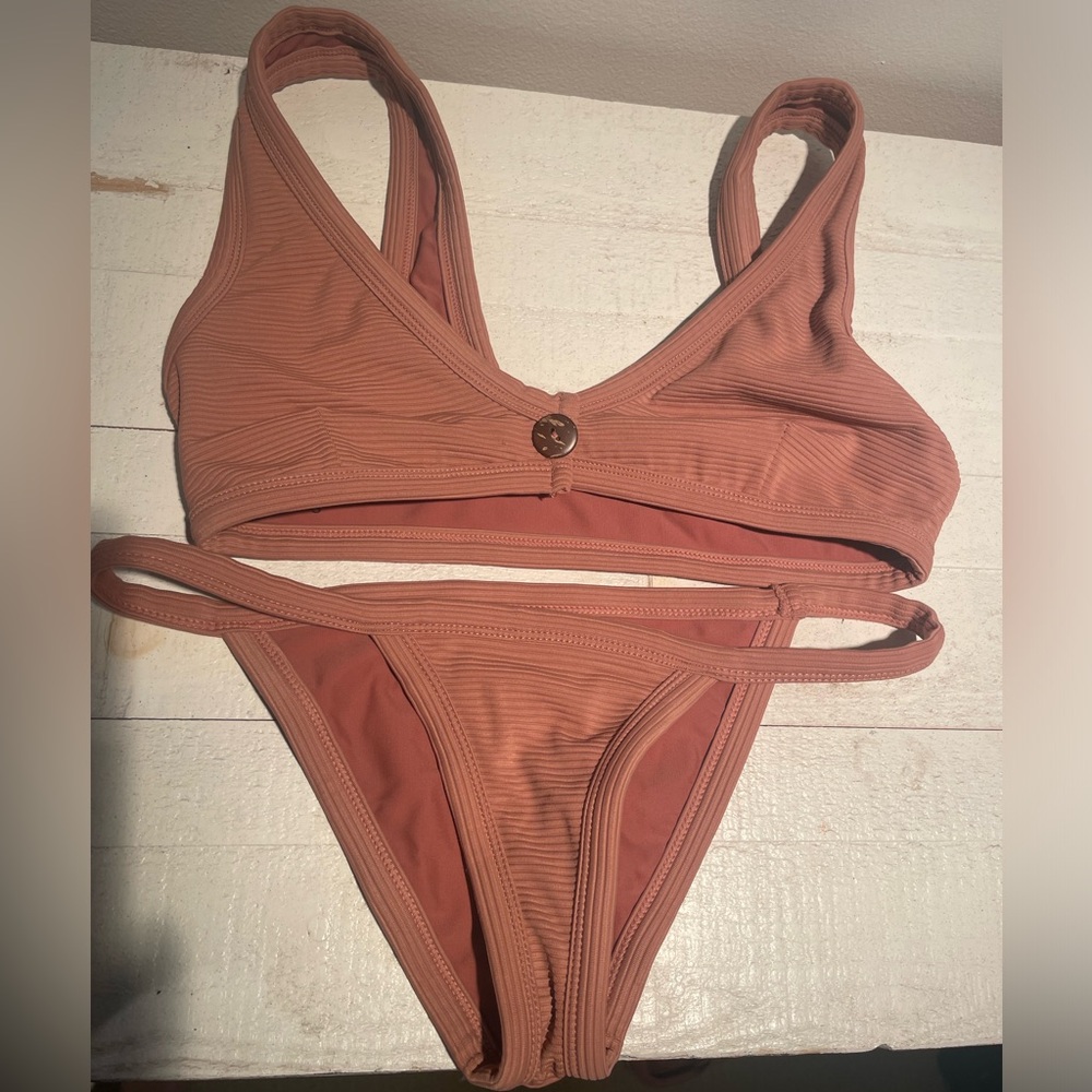 House of Harlow brown bikini set